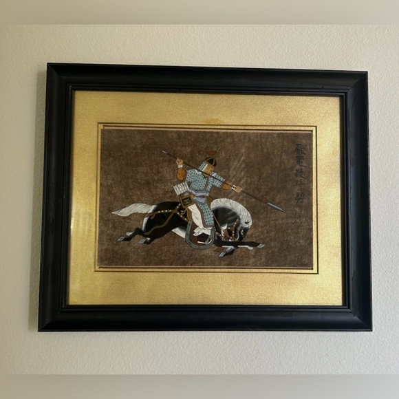 Vintage Art Painting Korean Cavalry in Action - Picture 2 of 4